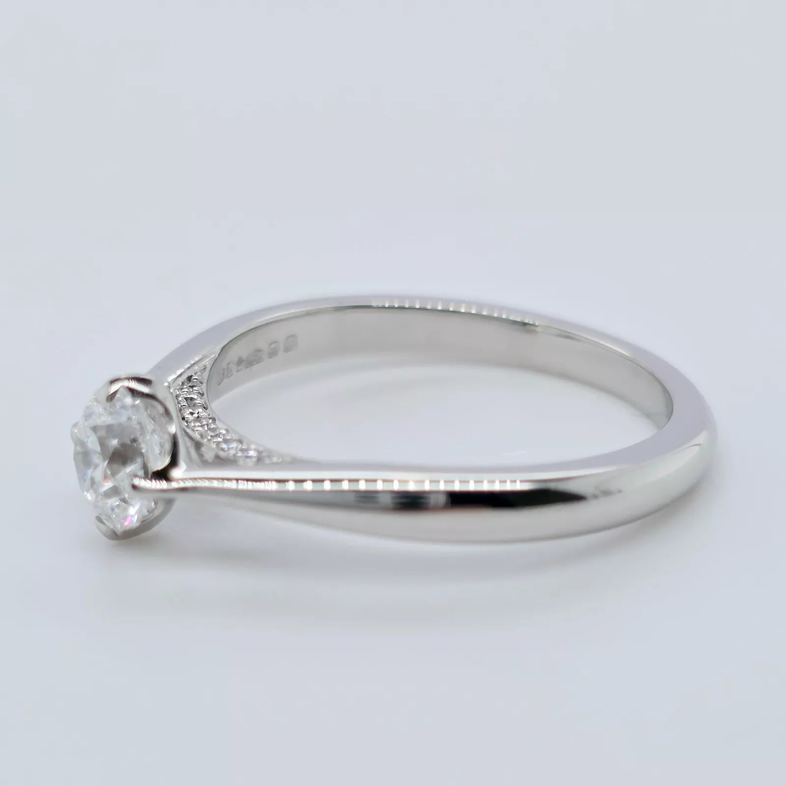 Boodles Brilliance Platinum Diamond Engagement Ring, 0.40ct Diamond, Size M