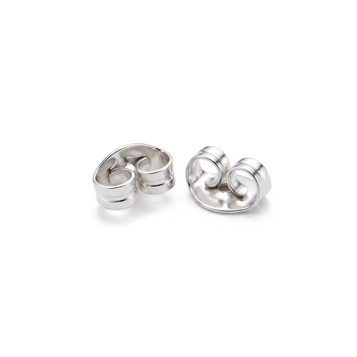 Princess Cut Lab Grown Diamond 18K White Gold Stud Earrings