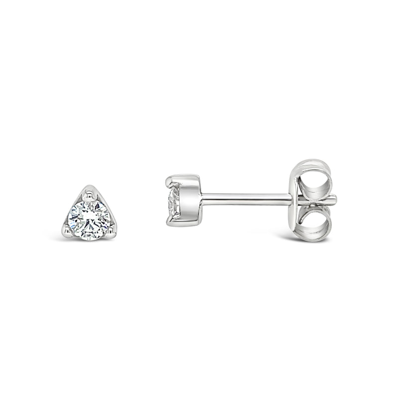 Diamond Stud Earrings 0.28CT 18k White Gold
