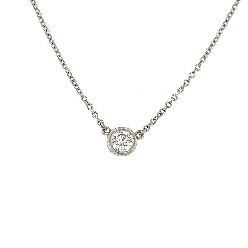 Pre-owned | Tiffany & Co. Elsa Peretti Platinum Pendant