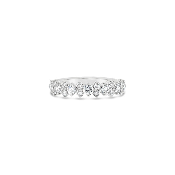 Round Diamonds Half Eternity Ring