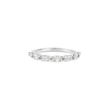 Marquise Diamond Sideways Half Eternity Ring