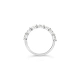 Marquise Diamond Sideways Half Eternity Ring