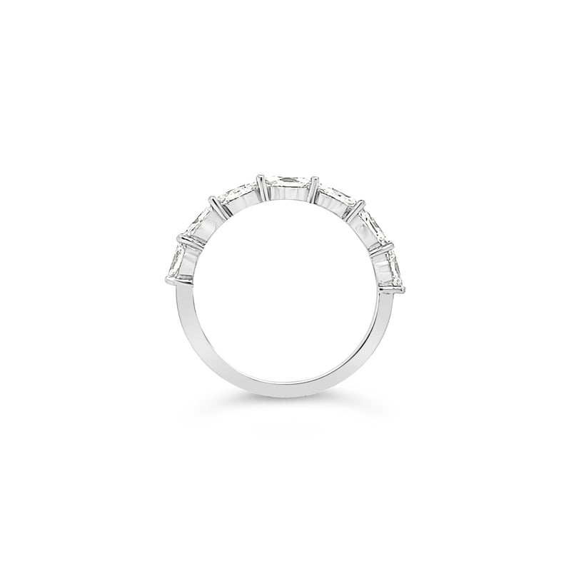 Marquise Diamond Sideways Half Eternity Ring