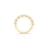 Marquise Diamond Sideways Half Eternity Ring