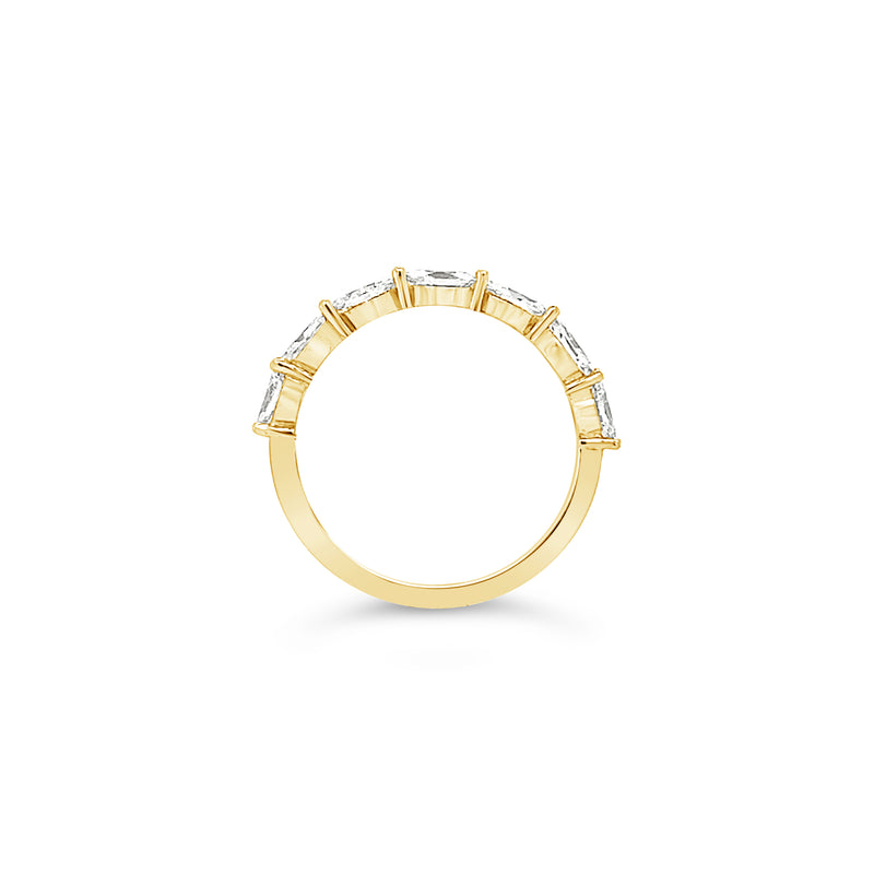 Marquise Diamond Sideways Half Eternity Ring