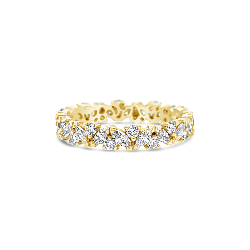 Round and Marquise Diamond Full Eternity Ring