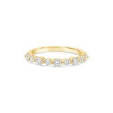 Single Claw Diamond Half Eternity Ring