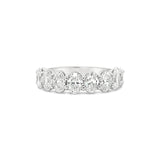 Oval Diamond Half Eternity Ring