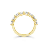 Oval Diamond Half Eternity Ring