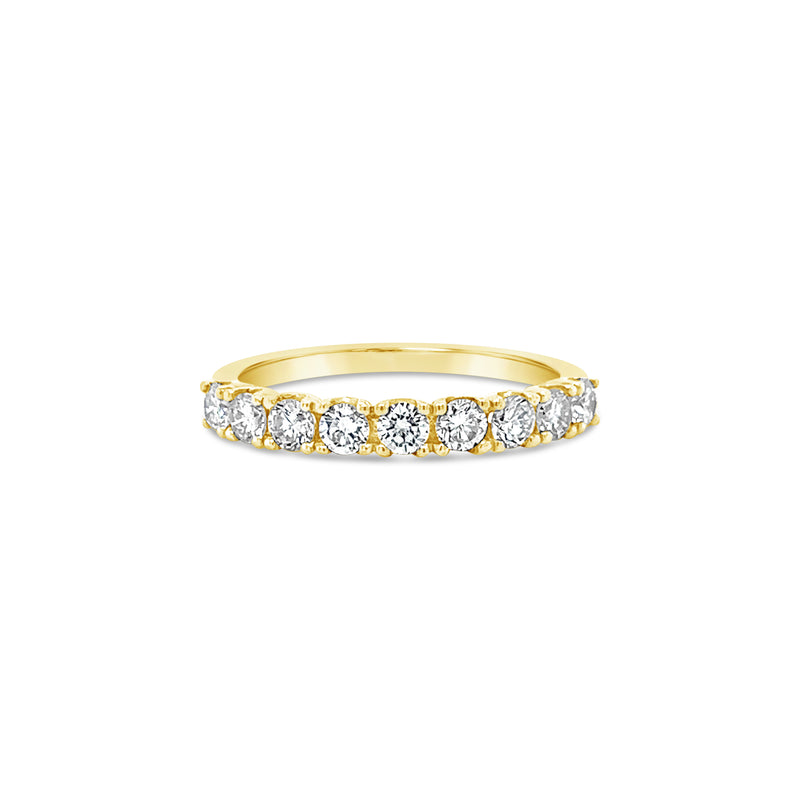 9 Stone Diamond Half Eternity Ring
