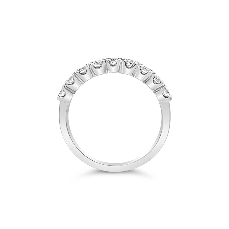 9 Stone Diamond Half Eternity Ring