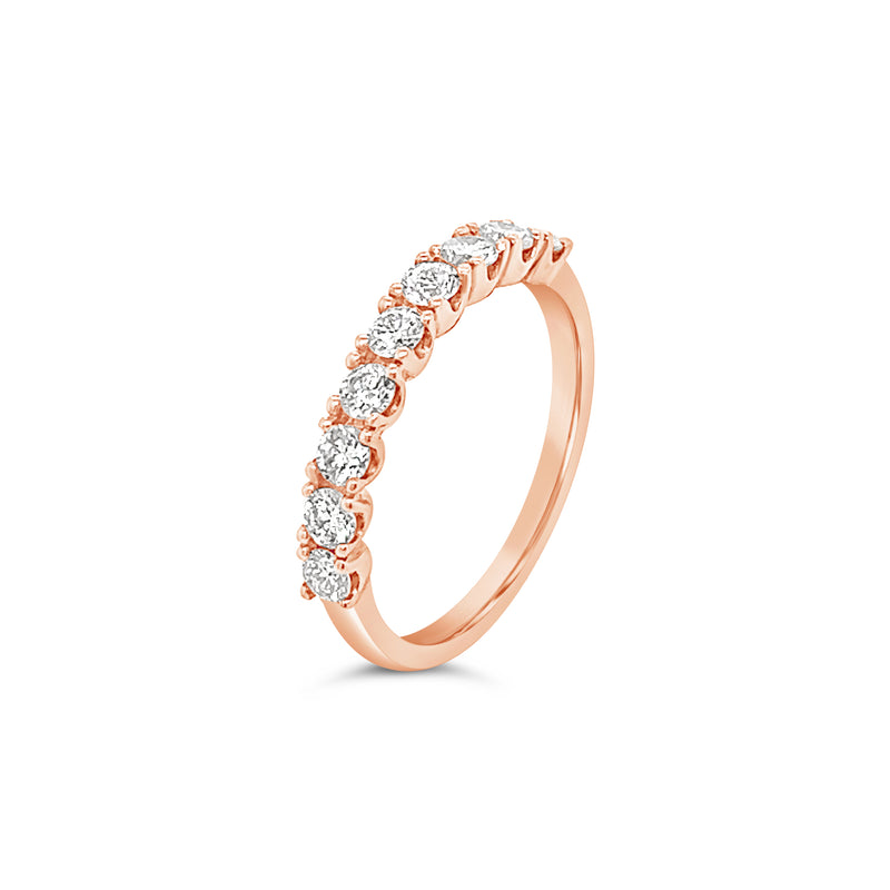 9 Stone Diamond Half Eternity Ring