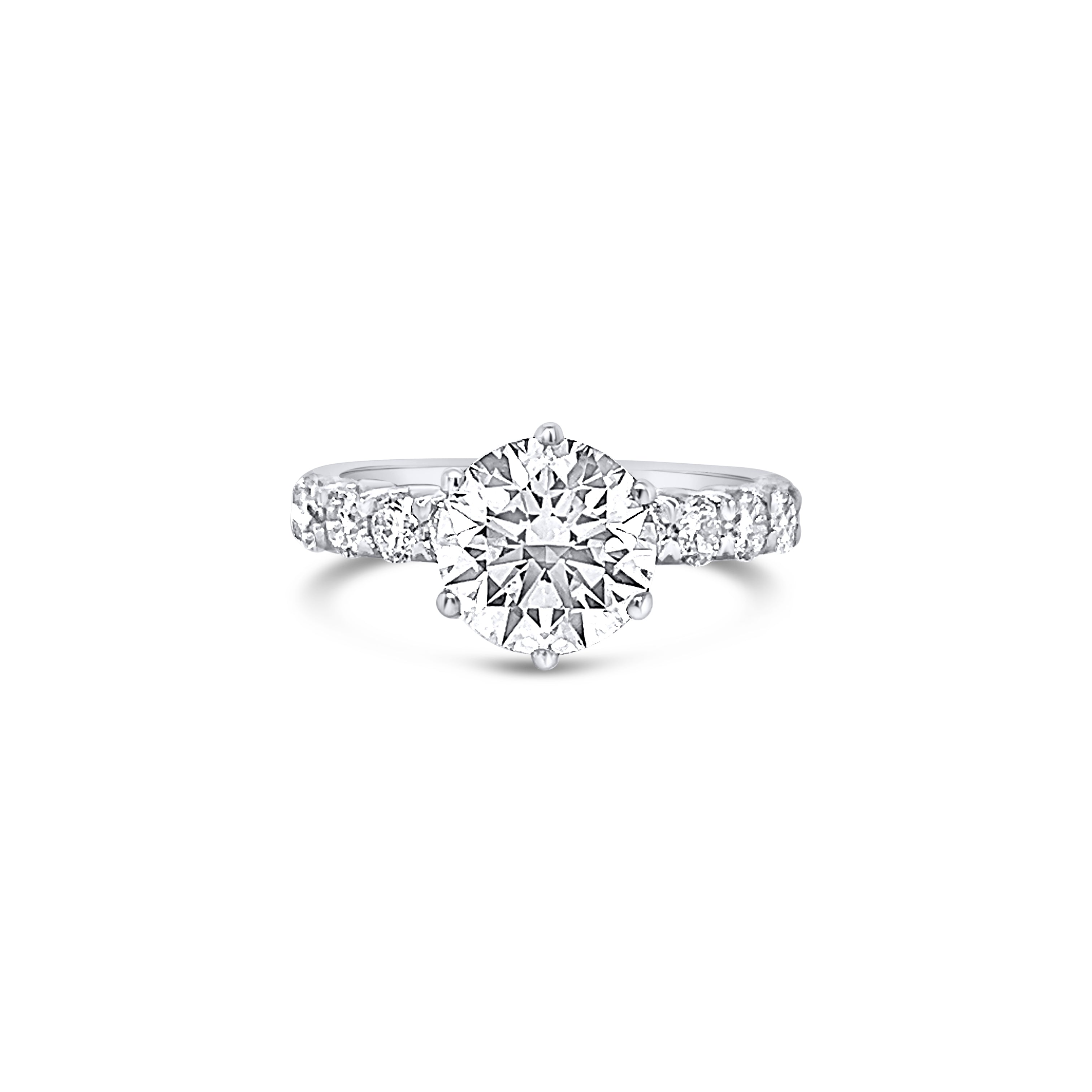 1.00ct Six Claw Diamond Shoulders