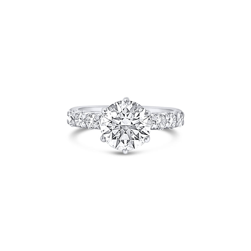 1.00ct Six Claw Diamond Shoulders