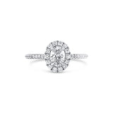 0.36ct Oval Halo Ring