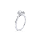 0.36ct Oval Halo Ring