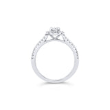 0.36ct Oval Halo Ring