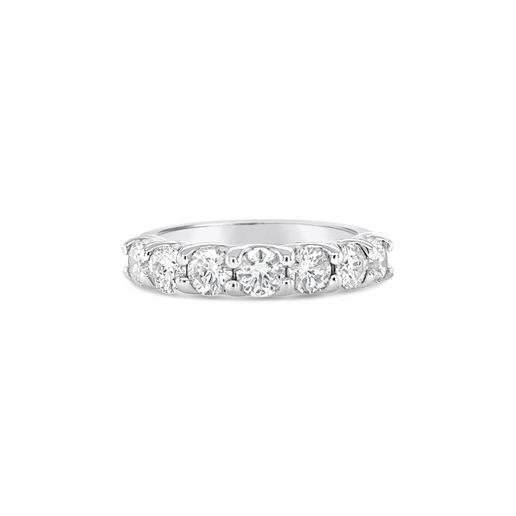 Round Diamond Eternity Ring 18k White Gold