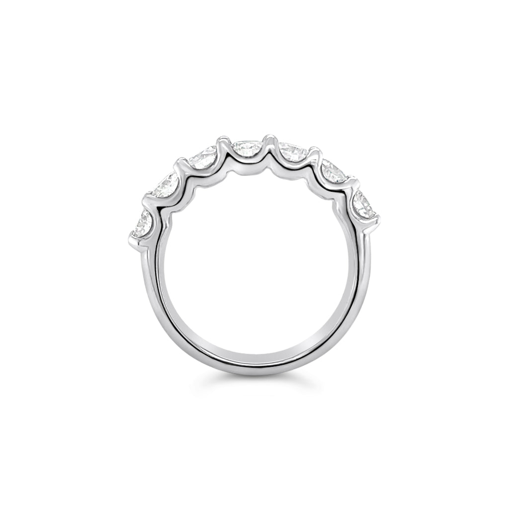 Round Diamond Eternity Ring 18k White Gold