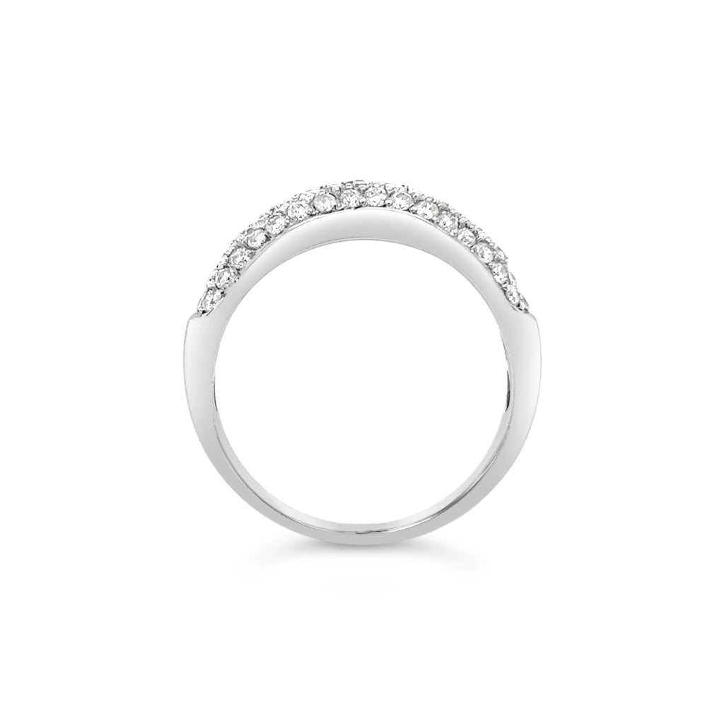 Pave Encrusted Diamond Eternity Ring