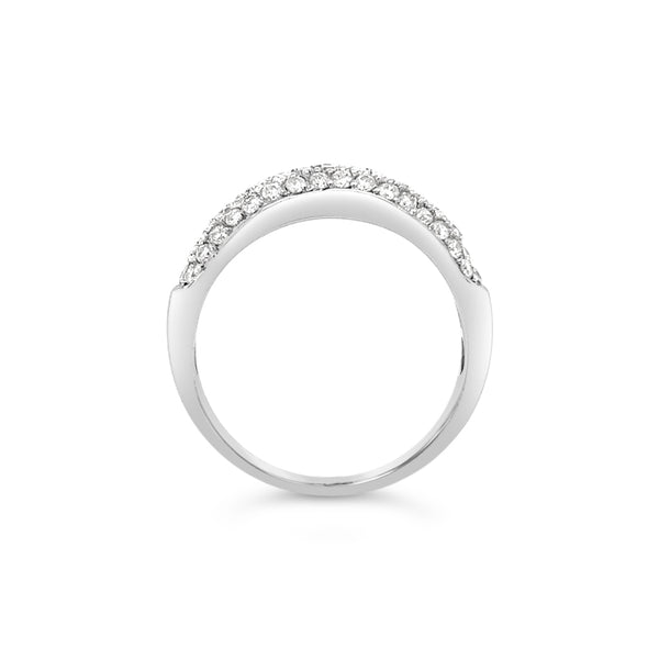 Pave Encrusted Diamond Eternity Ring