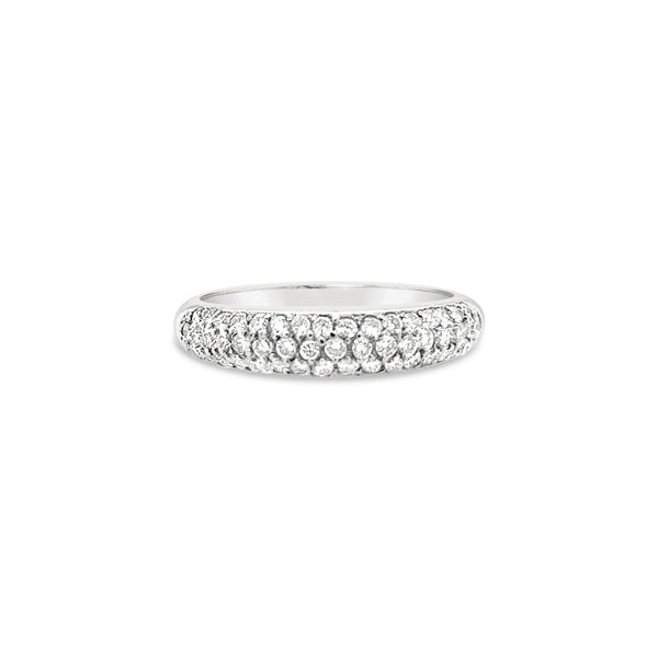 Pave Encrusted Diamond Eternity Ring