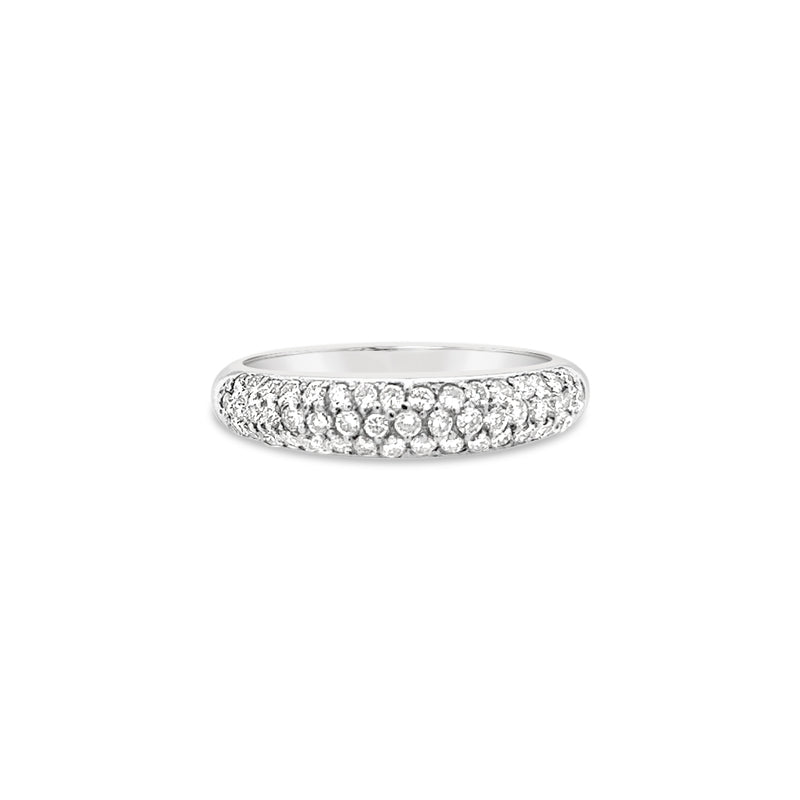 Pave Encrusted Diamond Eternity Ring