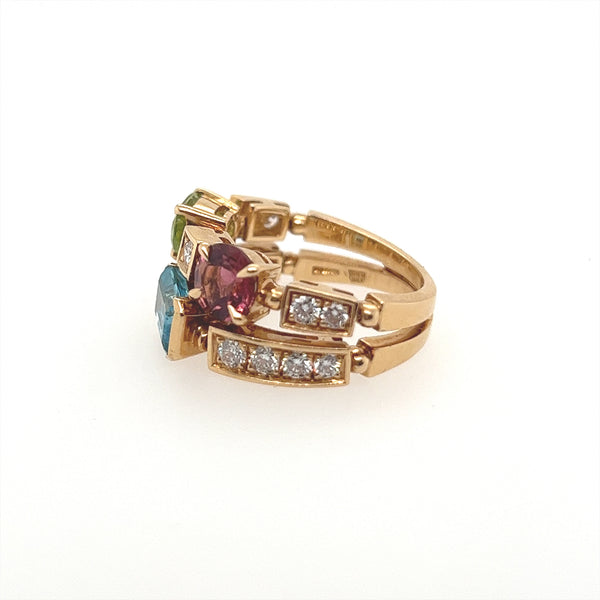 Pre-Owned BVLGARI Allegra Multi-stone ring, Size L