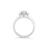 Poppy Round Halo Ring
