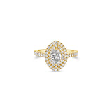Daisy Marquise Halo Ring