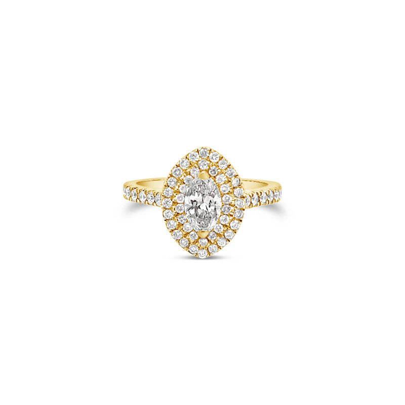 Daisy Marquise Halo Ring