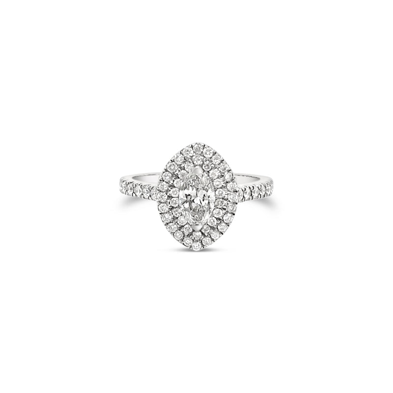 Daisy Marquise Halo Ring
