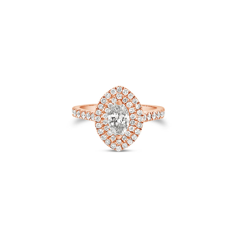 Daisy Marquise Halo Ring