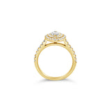 Daisy Marquise Halo Ring