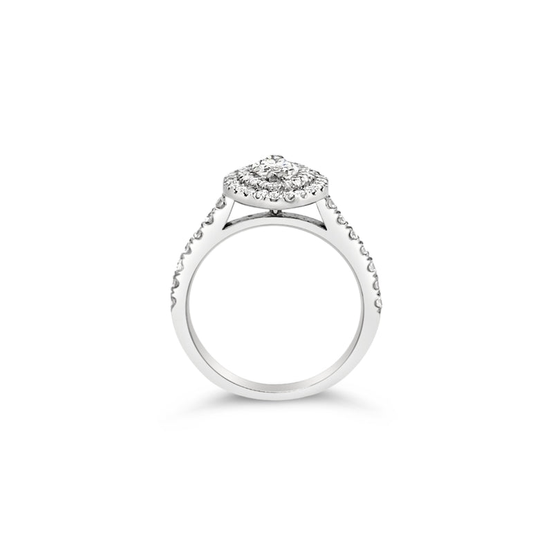 Daisy Marquise Halo Ring