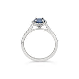 Peony Oval Halo Sapphire Ring