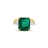 Leilani Green Emerald & Diamond Ring