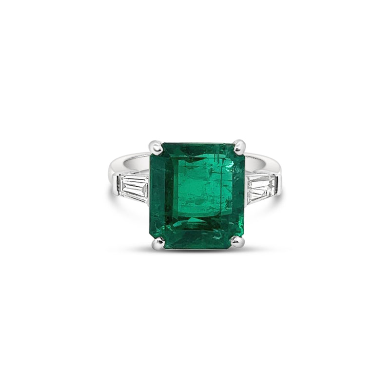 Leilani Green Emerald & Diamond Ring